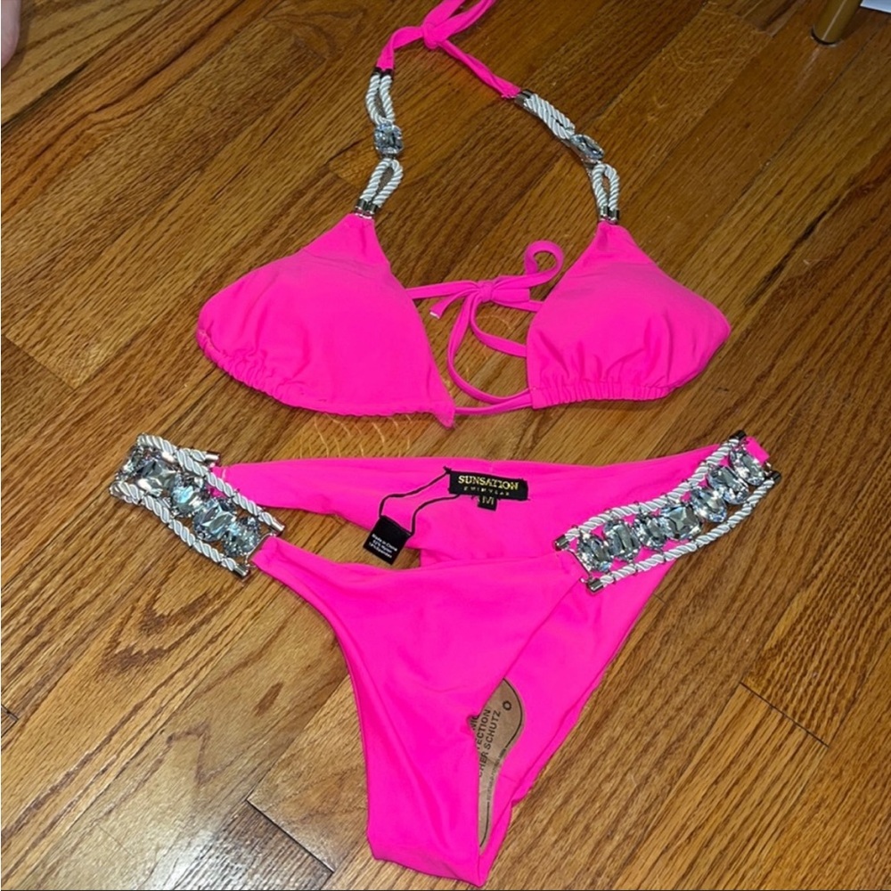 Brand new hot pink bikini set